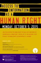 Access to Information as a Human Right Conference Poster