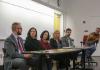 LSJ Director Steve Herbert engages in discussion with a panel of attorneys, public defenders, and documentary filmmakers about the Netflix series "Making a Murderer". The group had a conversation about the criminal process in the United States.