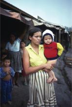 DINA CABRERA: Here she is pictured shortly after the massacre she survived in El Salvador in the 1980s. PHILIPPE BOURGOIS